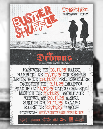 BUSTER SHUFFLE TOURSUPPORT: THE DROWNS